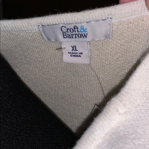 Croft & barrow gold glitter Ombré sweater vest! - Picture 5 of 7